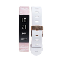 Itech Sport Unisex Adult Smartwatch Tracker with Interchangeable Strap, Blush Camo/White EasyOptionXY LLC
