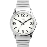 Timex Men's Easy Reader Bold 38mm Perfect Fit Watch – Two-Tone Case White Dial with Two-Tone Expansion Band EasyOptionXY LLC