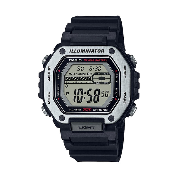 Casio Men's Stainless Steel Bezel Digital Sport Watch, Black MWD-110H-1AV EasyOptionXY LLC
