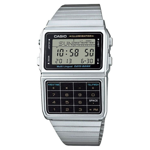 Casio Men's Stainless Steel Vintage Calculator Watch DBC611-1VT EasyOptionXY LLC