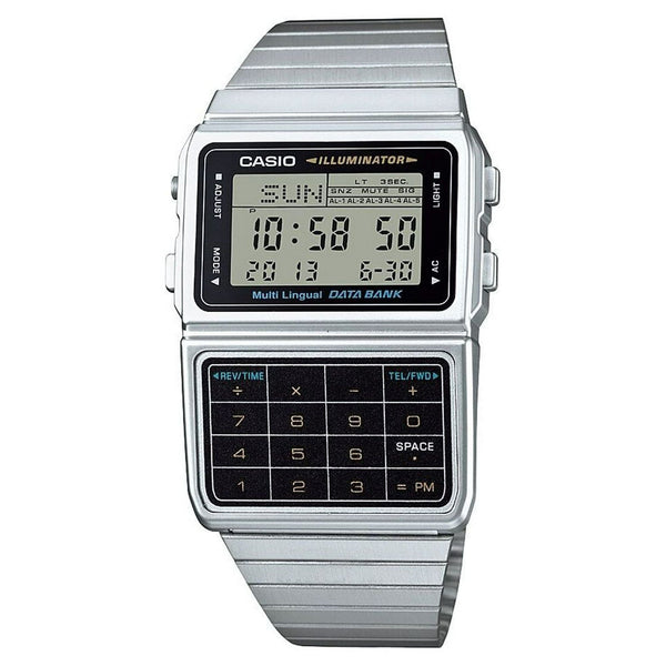 Casio Men's Stainless Steel Vintage Calculator Watch DBC611-1VT EasyOptionXY LLC