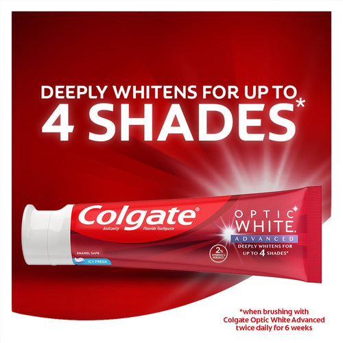 Colgate Optic White Advanced Teeth Whitening Toothpaste; Icy Fresh; 3.2 oz EasyOptionXY LLC