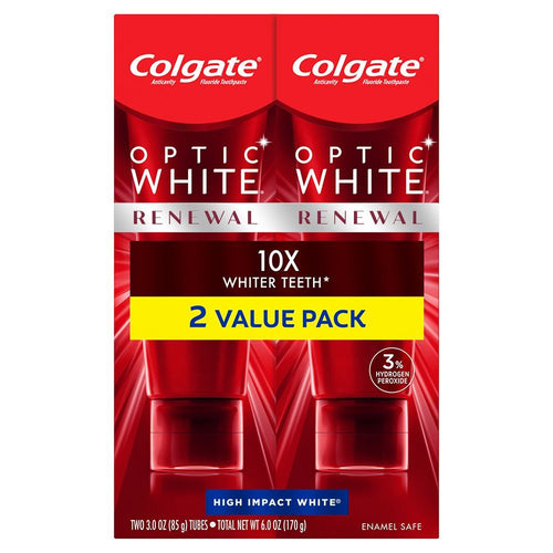 Colgate Optic White Renewal Teeth Whitening Toothpaste; 3 oz; 2 Pack EasyOptionXY LLC