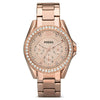 Fossil Women's Riley Multifunction, Rose Gold-Tone Stainless Steel Watch, ES2811 EasyOptionXY LLC