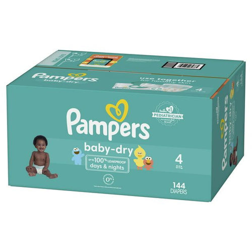 Pampers Baby-Dry Diapers Size 4, 144 Count EasyOptionXY LLC