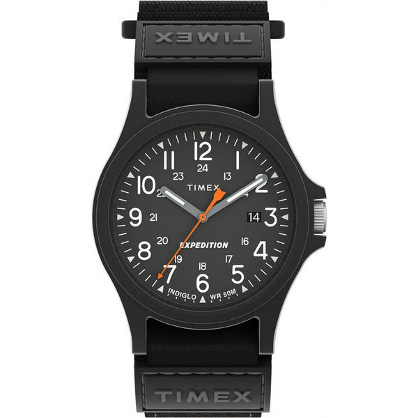 Timex Men's Expedition Acadia 40mm Watch – Black Case & Dial with Black Fast Wrap Strap EasyOptionXY LLC