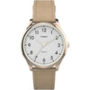 Timex Women's Modern Easy Reader Beige/Rose Gold 32mm Casual Watch, Leather Strap EasyOptionXY LLC