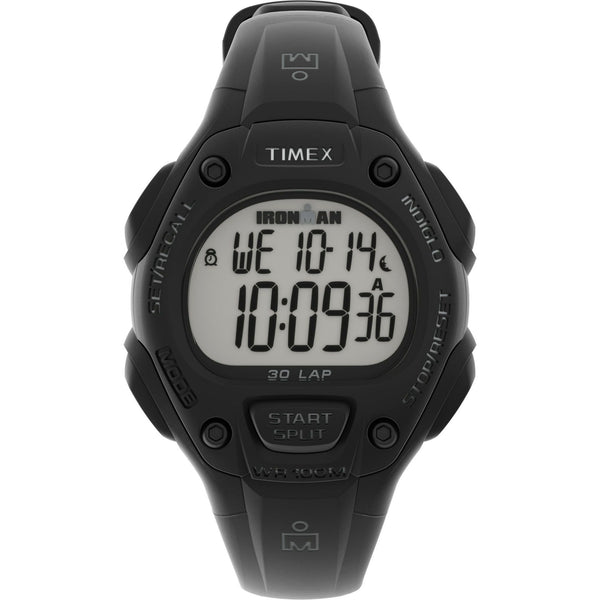 TIMEX Unisex IRONMAN Classic 30 Black 34mm Sport Watch, Resin Strap EasyOptionXY LLC