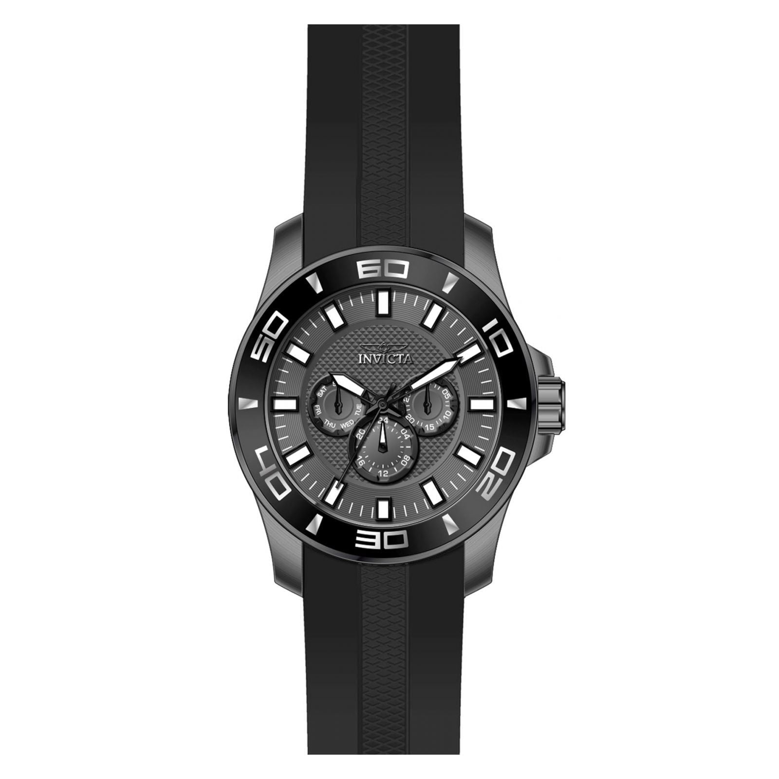 Invicta 30112 Men's Pro Diver Chrono Grey Dial Black Strap Watch EasyOptionXY LLC