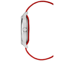 Timex x Peanuts Unisex Weekender 38mm Watch – Snoopy with Red Fabric Slip-Thru Strap EasyOptionXY LLC