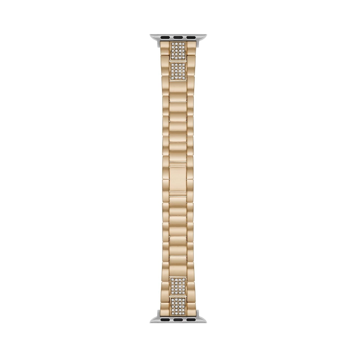 Interchangeable Gold Metal Watch Band with Clear Crystals (FMDBA024) 38/40mm EasyOptionXY LLC