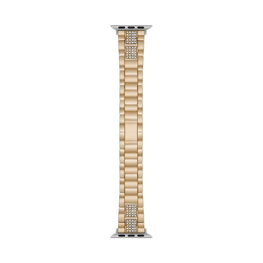 Interchangeable Gold Metal Watch Band with Clear Crystals (FMDBA024) 38/40mm EasyOptionXY LLC