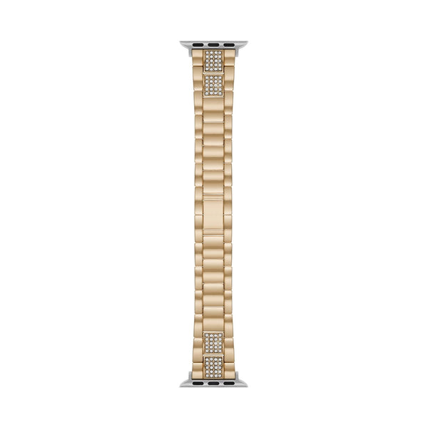 Interchangeable Gold Metal Watch Band with Clear Crystals (FMDBA024) 38/40mm EasyOptionXY LLC