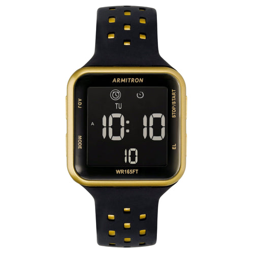 Armitron Unisex Sport Black and Gold Digital Watch EasyOptionXY LLC