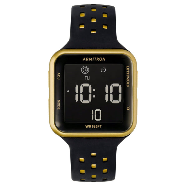 Armitron Unisex Sport Black and Gold Digital Watch EasyOptionXY LLC
