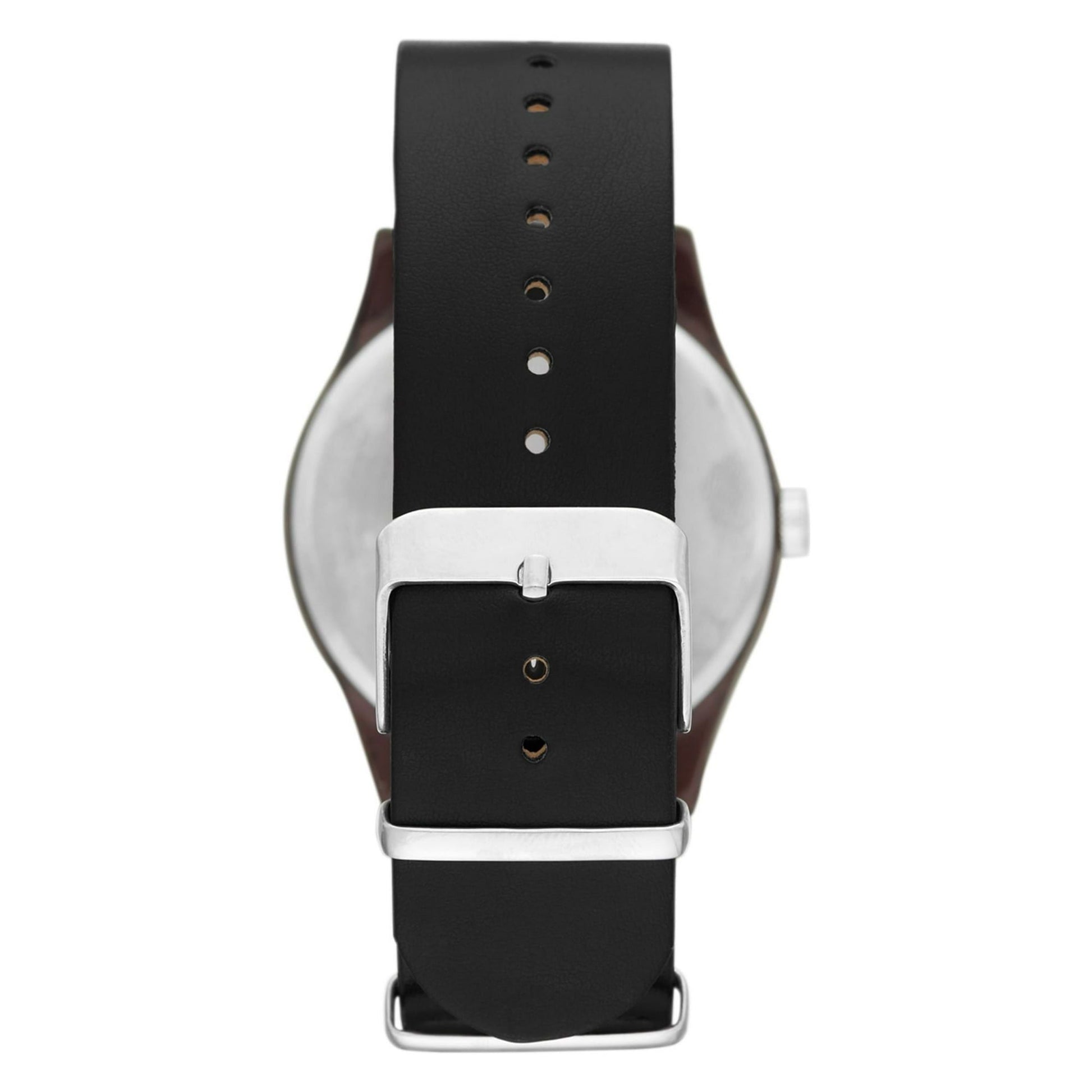 George Men's Gunmetal Analog Watch: Easy-Read Dial, Black Vegan Leather, Bonus Stretchy Bead Bracelets (FMDXGE013) EasyOptionXY LLC