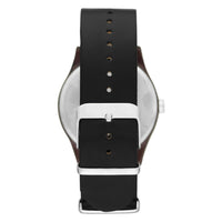 George Men's Gunmetal Analog Watch: Easy-Read Dial, Black Vegan Leather, Bonus Stretchy Bead Bracelets (FMDXGE013) EasyOptionXY LLC