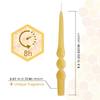 XINAOBAOLUO 9.3 inch beeswax Taper Candles Scented Candles Smokeless Candle Sticks Twisted Candles Pack of 2 EasyOptionXY LLC