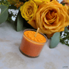 Elyon Tableware? 36 Orange Scented Orange Colored Wax Deep Tealight Candles in Plastic Holder EasyOptionXY LLC
