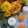 Elyon Tableware? 36 Orange Scented Orange Colored Wax Deep Tealight Candles in Plastic Holder EasyOptionXY LLC
