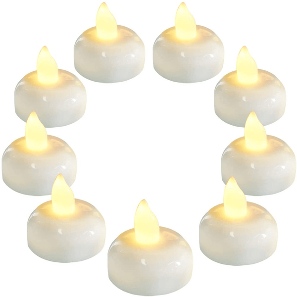 Homemory 24 PCS LED Floating Candles, Waterproof Tealights, Warm White Light - Wedding, Party, Centerpiece, Pool & SPA EasyOptionXY LLC