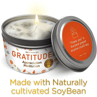 Magnificent 101 Long Lasting Gratitude Smudge Candle | 6 Oz - 35 Hour Burn | Paraffin Free Sage Scented Soy Wax Candle for Appreciation, House Energy Cleansing & Manifestation EasyOptionXY LLC