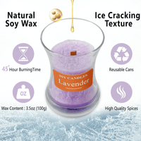 Lavender Scented Candles for Home-Jar candles 3.5 oz - Wooden Wick Candle-Candles Gift for Women -Aromatherapy candles EasyOptionXY LLC