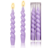 Spiral Taper Candle White Candlesticks, 7.5 Inch Short Tapered Candles Cute Candle Sticks Small Twisted Candlestick for Dinner Holiday Wedding Valentines Party Gifts EasyOptionXY LLC