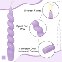 Spiral Taper Candle White Candlesticks, 7.5 Inch Short Tapered Candles Cute Candle Sticks Small Twisted Candlestick for Dinner Holiday Wedding Valentines Party Gifts EasyOptionXY LLC