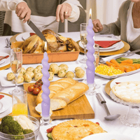 Spiral Taper Candle White Candlesticks, 7.5 Inch Short Tapered Candles Cute Candle Sticks Small Twisted Candlestick for Dinner Holiday Wedding Valentines Party Gifts EasyOptionXY LLC