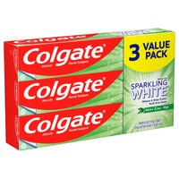 Colgate Sparkling White Natural Whitening Toothpaste; Mint Zing; 3 Pack EasyOptionXY LLC