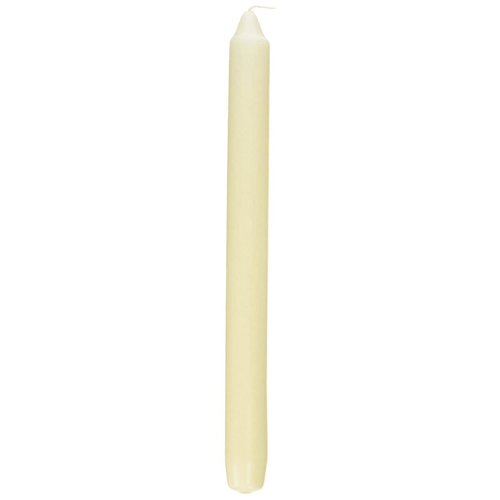 10 Classic Dinner / Table Candles - 24cm - 8 Hour Burn - Non Drip (ivory) EasyOptionXY LLC