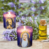 Meltone Prayer Candles, Devotional Candles, Virgin of Mary Saints Religions Decoration, Rosemary Scented Votive Candles Set for Prayer Altar, Mantle, Church EasyOptionXY LLC