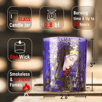 Meltone Prayer Candles, Devotional Candles, Virgin of Mary Saints Religions Decoration, Rosemary Scented Votive Candles Set for Prayer Altar, Mantle, Church EasyOptionXY LLC