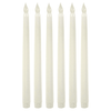 Wyzworks Indoor/Outdoor Unscented 1" x 1" Wax Taper Candles, 6-Pieces, White EasyOptionXY LLC