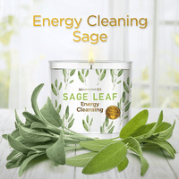 Magnificent 101 With Sage Leaf Large Glass Candle 14oz, Woody & Earthy Scented EasyOptionXY LLC