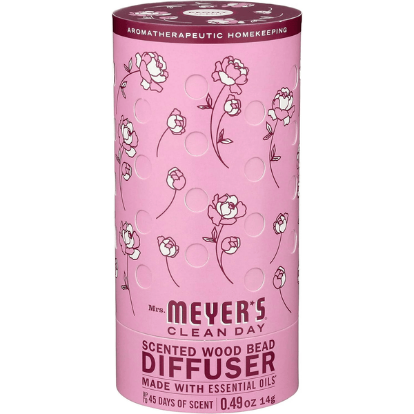 Mrs. Meyer's Clean Day Wood Bead Diffuser with Essential Oils, Peony Scent EasyOptionXY LLC