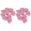 Mini Candle 18Pcs Heart Shaped Candle Mini Romantic Dinner Candlelight Decorations OrnamentsPink EasyOptionXY LLC