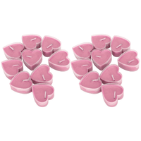 Mini Candle 18Pcs Heart Shaped Candle Mini Romantic Dinner Candlelight Decorations OrnamentsPink EasyOptionXY LLC