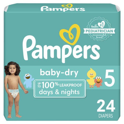 Pampers Baby-Dry Diapers Size 5, 24 Count EasyOptionXY LLC