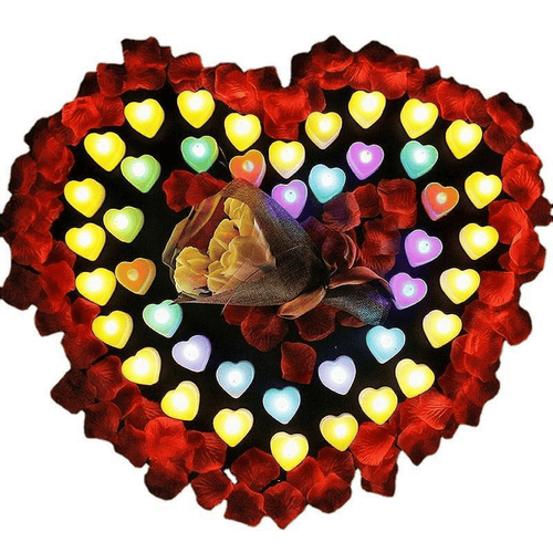 24 Pcs Flameless Tealight Candles with Colorful Lights, A Great Choice Heighten The Festive Atmosphere, Battery Operated Colored Fake Candles, No Flickering Light EasyOptionXY LLC