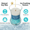 Sea Salt Scented Candles for Home-Jar candles 3.5 oz - Wooden Wick Candle-Candles Gift for Women -Aromatherapy candles EasyOptionXY LLC