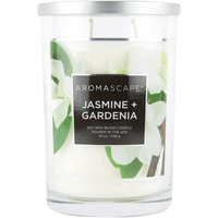 Aromascape PT41917 2-Wick Scented Jar Candle, Jasmine & Gardenia, 19-Ounce, White EasyOptionXY LLC