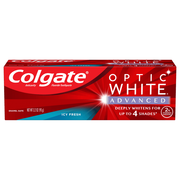 Colgate Optic White Advanced Teeth Whitening Toothpaste; Icy Fresh; 3.2 oz EasyOptionXY LLC