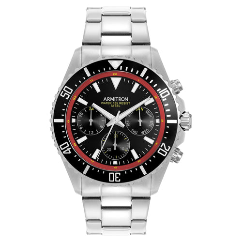 Armitron Men's Watch With Red And Black Round Dial EasyOptionXY LLC