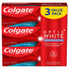 Colgate Optic White Advanced Teeth Whitening Toothpaste; Icy Fresh; 3.2 oz; 3 Pack EasyOptionXY LLC