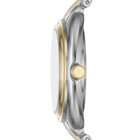 Time & Tru Women's Wristwatch: Two Tone Silver and Gold Round Case, 3 Link Bracelet (FMDOTT098) EasyOptionXY LLC