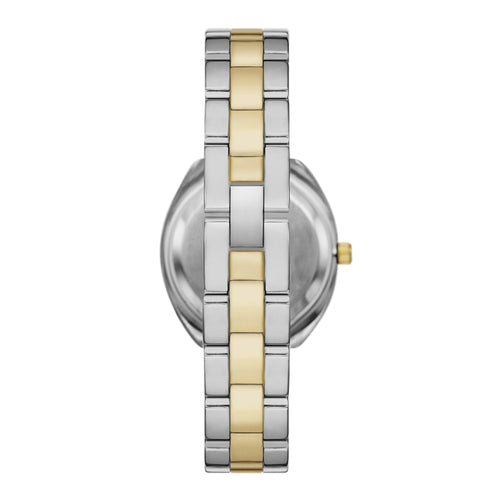 Time & Tru Women's Wristwatch: Two Tone Silver and Gold Round Case, 3 Link Bracelet (FMDOTT098) EasyOptionXY LLC