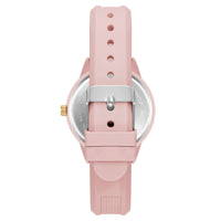 Time and Tru Pink Silicone Strap Round Pink Dial Pink Metalic Bezel Ladies Watch EasyOptionXY LLC