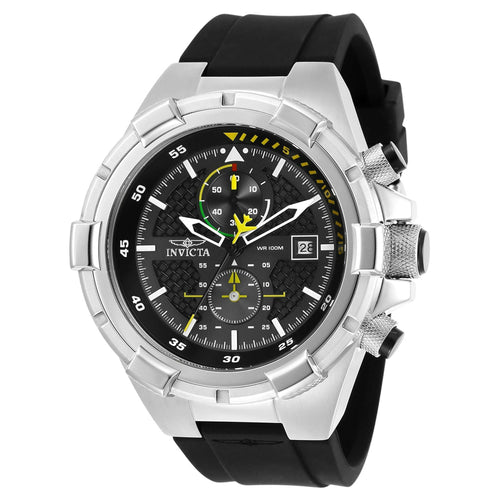 Invicta Men's Aviator Quartz 100m Stainless Steel/Black Silicone Watch 28102 EasyOptionXY LLC